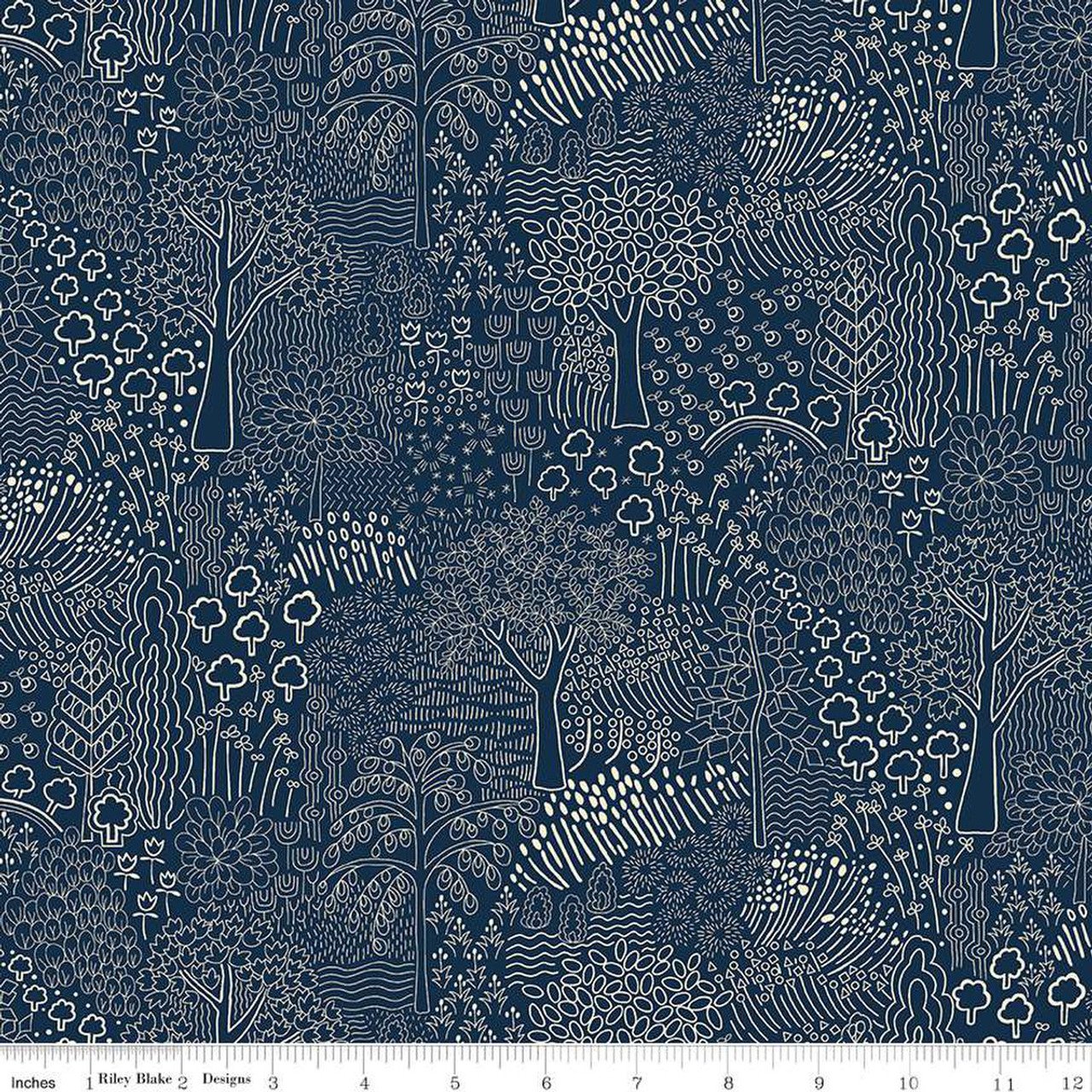 Liberty Fabrics | Woodland Walk | Arboretum Shadow C