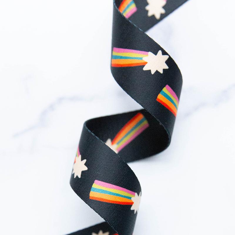 Webbing | 1 1/2" | Shooting Star | Black