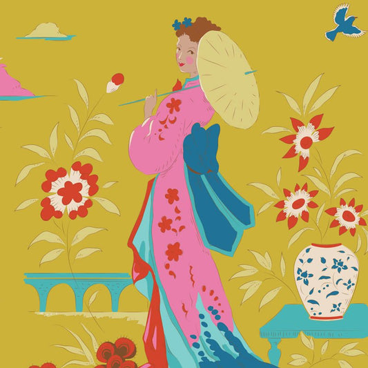 Tilda | Bloomsville Garden Vista | Light Corn