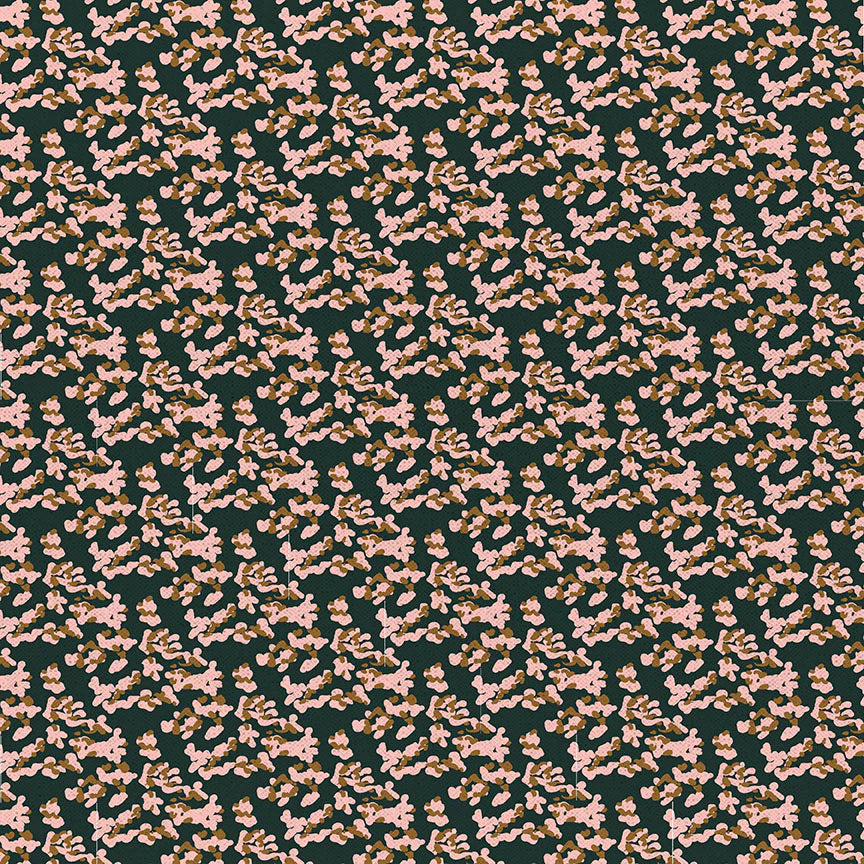 Paintbrush Studio Fabrics | Imperial Garden | Petals | Green/Pink