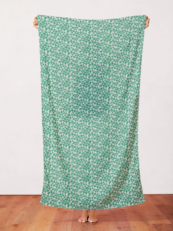 Paintbrush Studio | Geo | Katie Larson | Triangles | Green