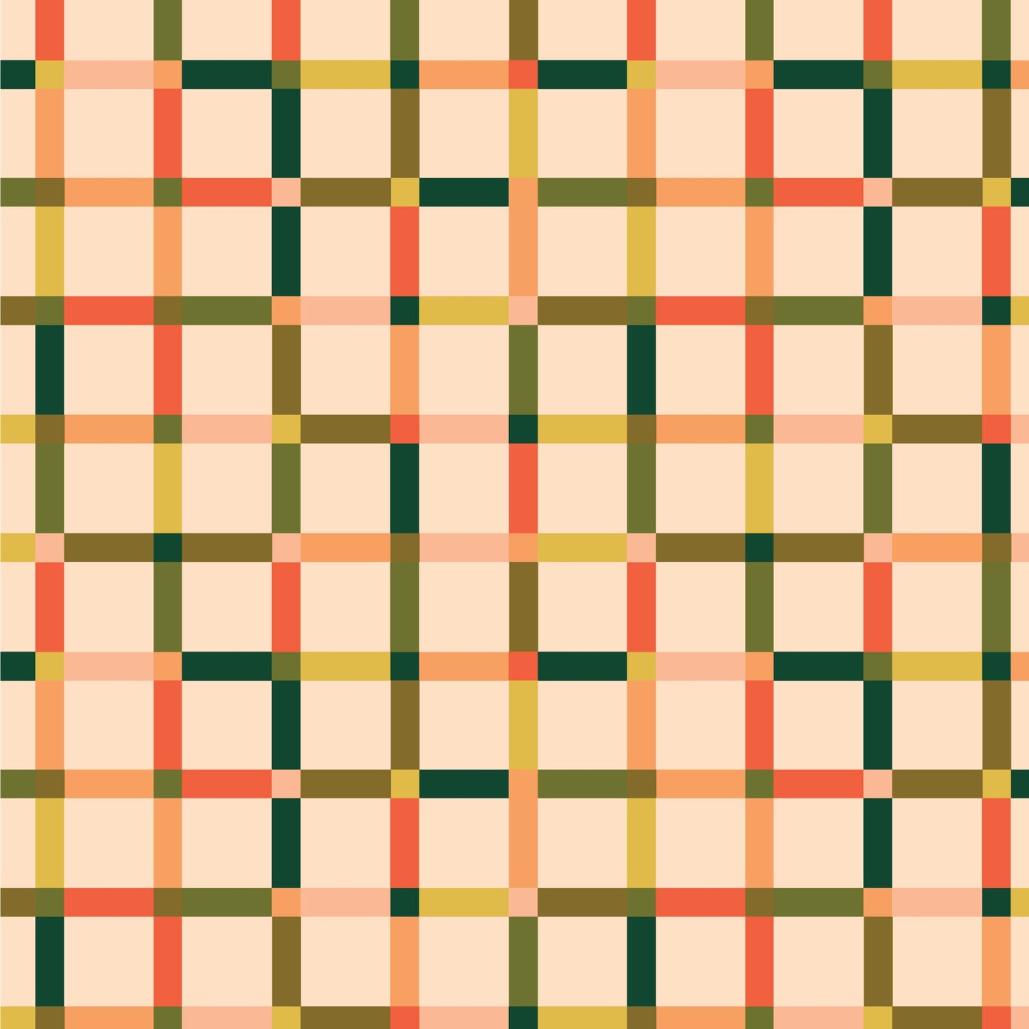 Cloud9 | Poppy Fields | Poppy Plaid | Ivory | MK Surface
