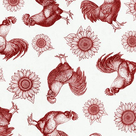 Ink & Arrow | Rule of Roost | Roosters & Sunflowers | Brick