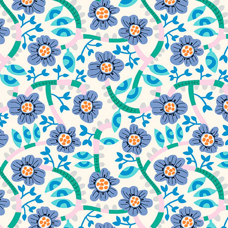 Ink & Arrow | Wild Beauty | Small Floral | Blue