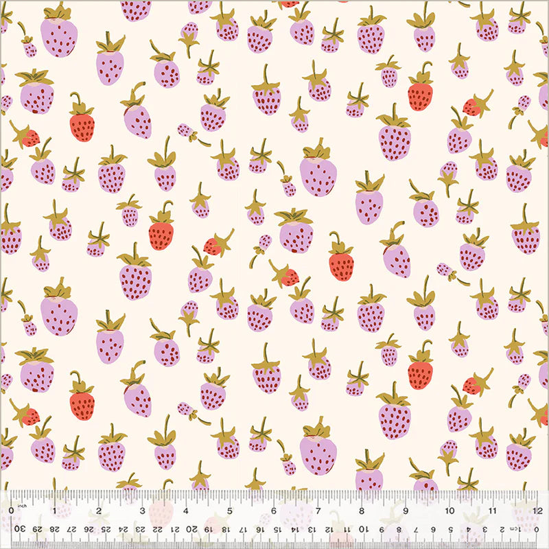 Windham Fabrics | Briar Rose | Strawberry | Lilac | Heather Ross | 108" Wideback | 37024W-2DES