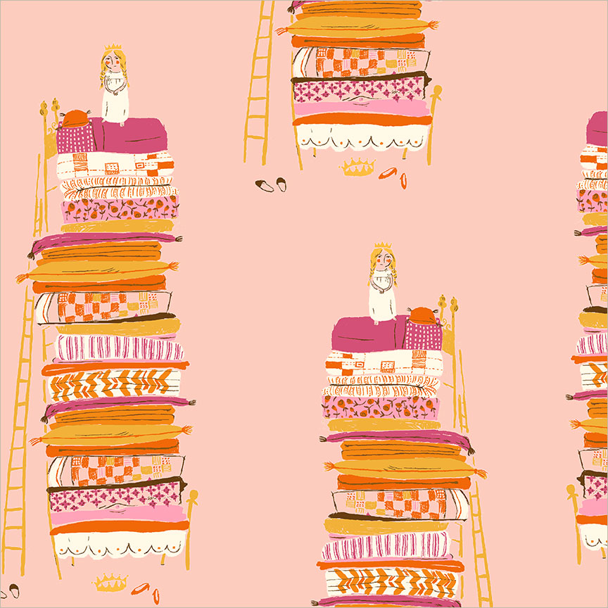 Princess And The Pea Pink from Heather Ross Favorites by Windham Fabrics