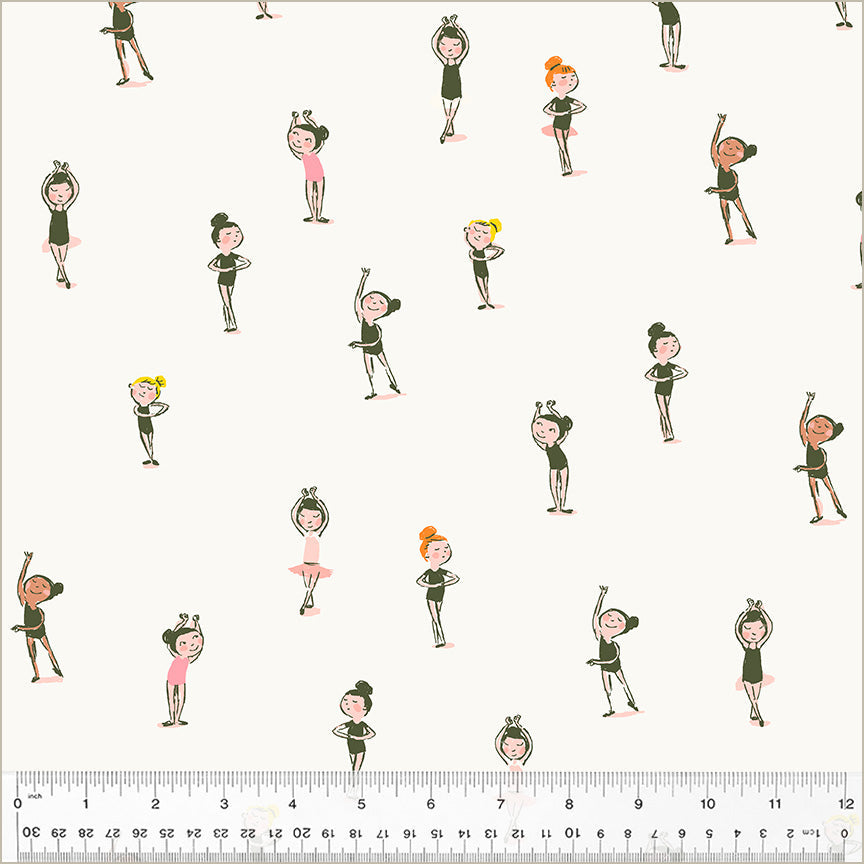 Ballerinas Cream from Heather Ross Favorites by Windham Fabrics