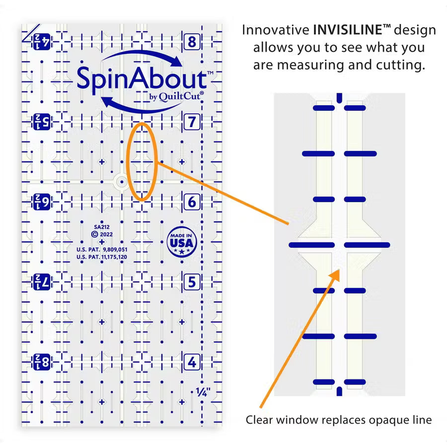 SpinAbout 8.5 x 24.5 in Rectangle Ruler