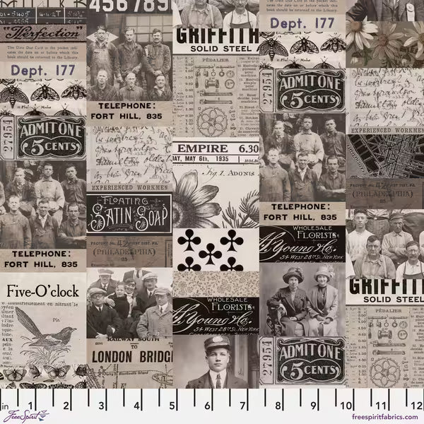 FreeSpirit | Tim Holtz | Palette Charcoal | Charcoal Collage | Charcoal