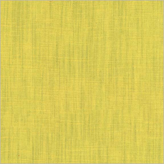 Handloom Chartreuse yarn-dyed woven cotton by Tara Faughnan for Windham Fabrics