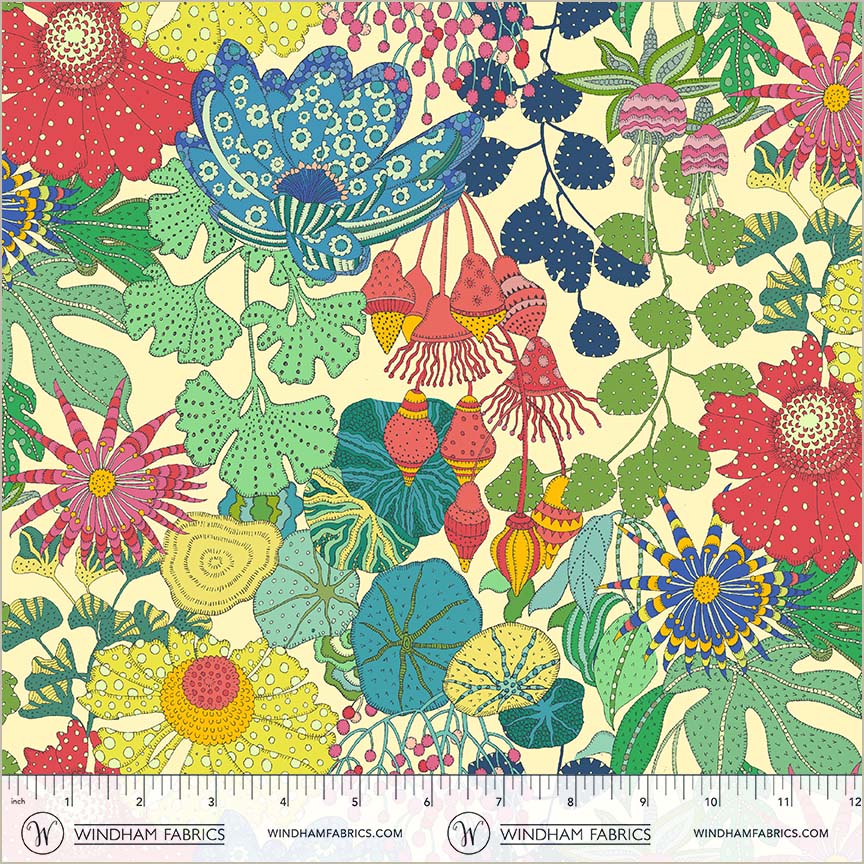 Windham Fabrics | Sally Kelly | Sunshine | Peony Park | Cream
