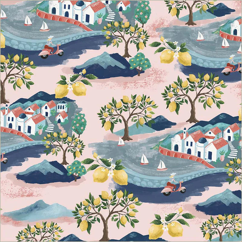 Windham Fabrics | Jennifer Moore | Villa Sol | Little Village | Pale Pink