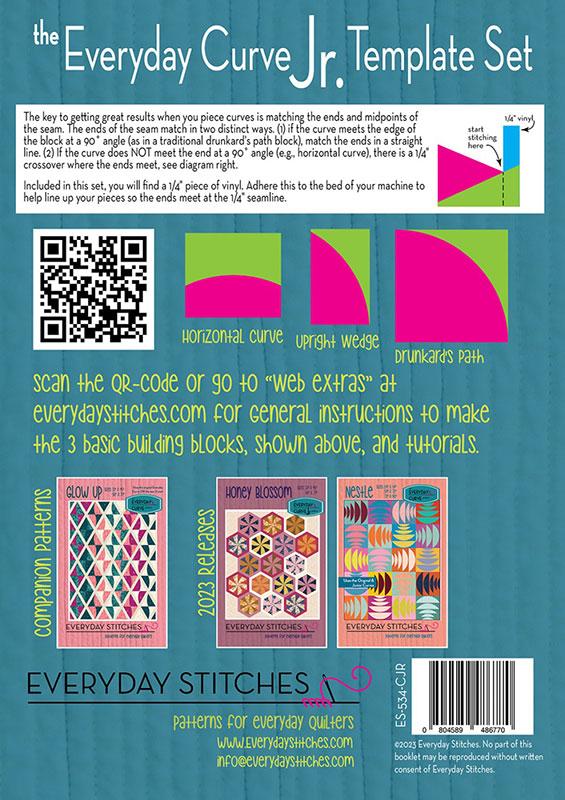 The Everyday Curve Jr Template Set - Everyday Stitches