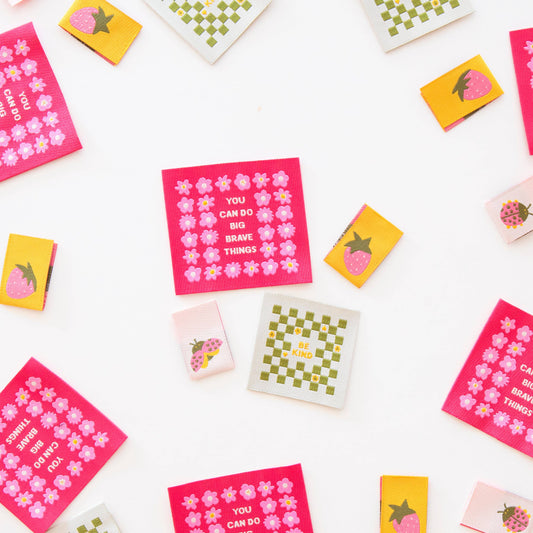 Joyful June Multipack Woven Sewing Quilting Knitting Labels