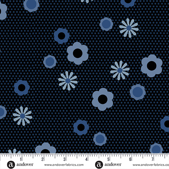 Andover | Birdie by Libs Elliott | Indigo Pin Dot Posy