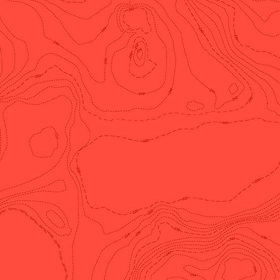 Sun Print 2023 by Alison Glass Topography - Orange