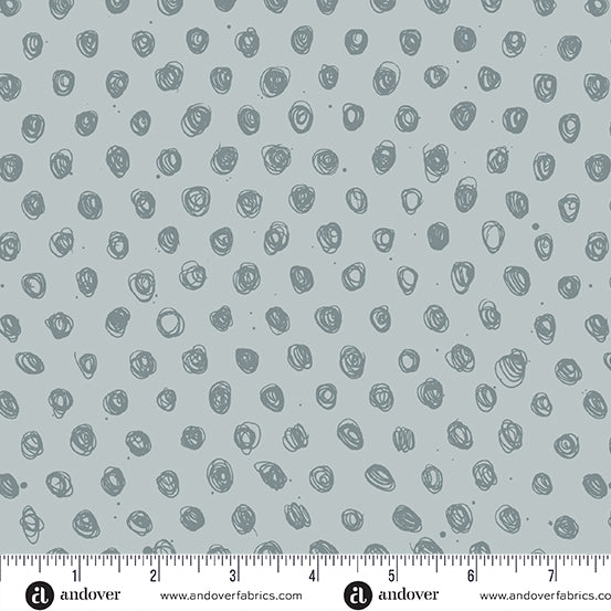 Andover | Ink by Guicy Guice | A-915-CL | Silver Sage Polka