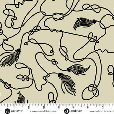 Andover | Ciao Bella | Knot and Tassle | Alabaster | Eye Candy Quilts