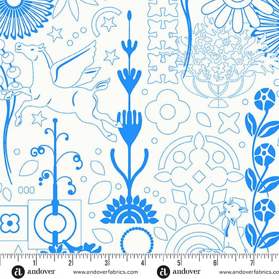 Andover | Alison Glass | Sun Print Whisper | Teacup Cameo
