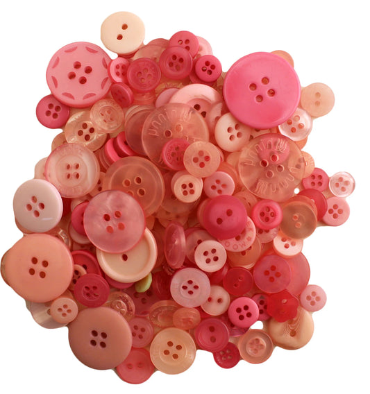 Buttons Galore & More Small Button Jar - Pink Grapefruit