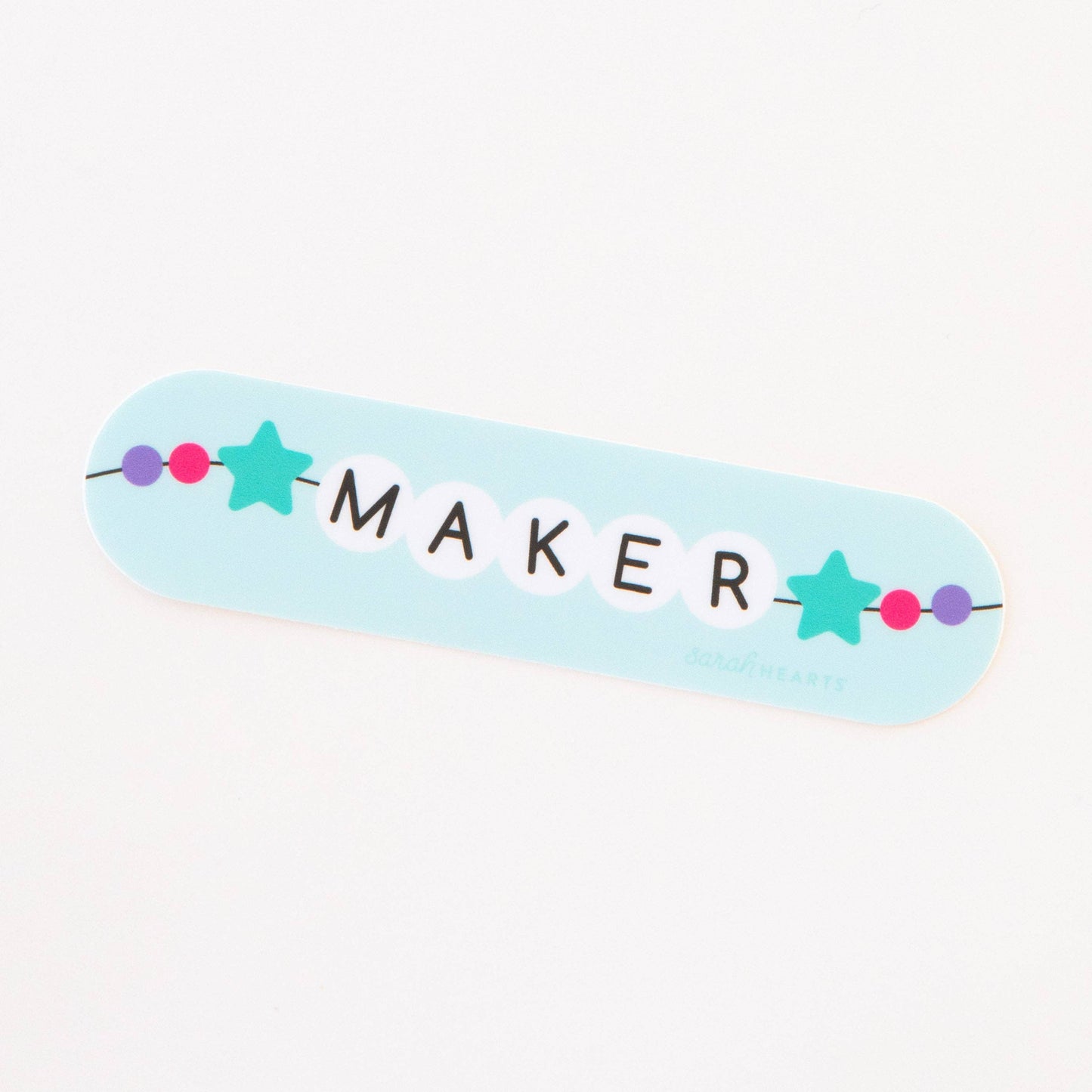 Maker Friendship Bracelet Sticker - Vinyl Waterproof Sticker