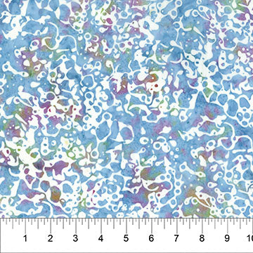 Octopus Oasis | Bubbles | Light Blue Multi | Batik