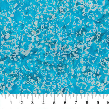 Octopus Oasis | Bubbles | Bright Blue | Batik