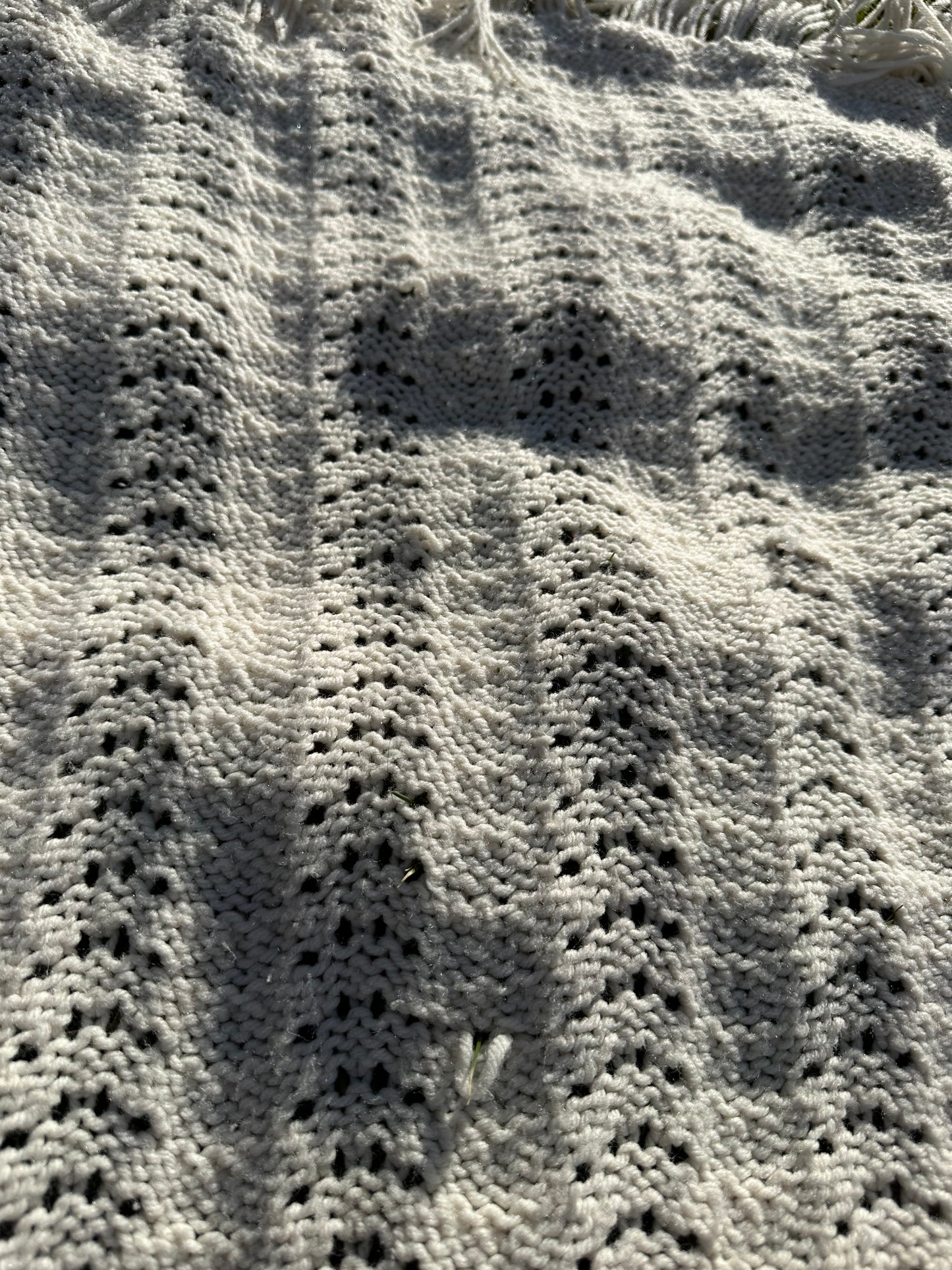 Handmade Afghan | White | Curated Collection