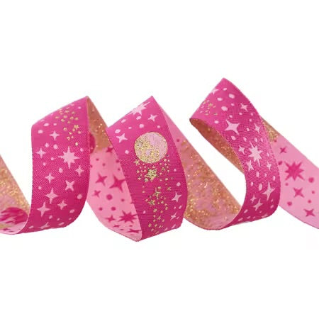 Ribbon | METEOR SHOWER IN BLUSH - 7 |8" WIDTH - TULA PINK ROAR!