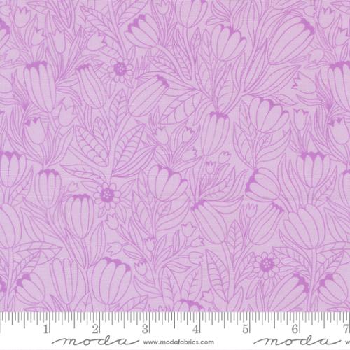 Moda | Linn Warme | Floral Fondant | Tulip Lines | Lavender