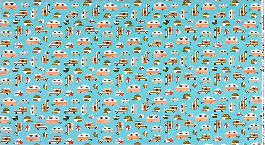 Paintbrush Studio | Vintage Camping | Campers | Blue