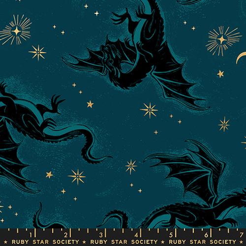 Ruby Star | Sarah Watts | Fireglow | Etched Dragons | Metallic Galaxy | RS2131 14M