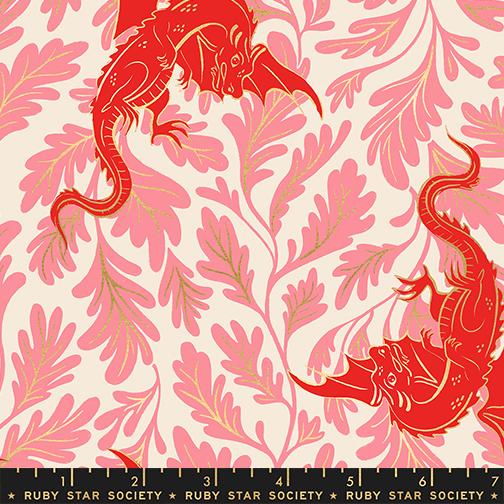 Ruby Star | Sarah Watts | Fireglow | Dragon Lair | Metallic Dark Ruby | RS2132 12M