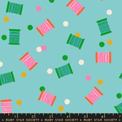 Ruby Star Society 1 800 Notion Spools Cloudless quilting cotton fabric RS5212 14