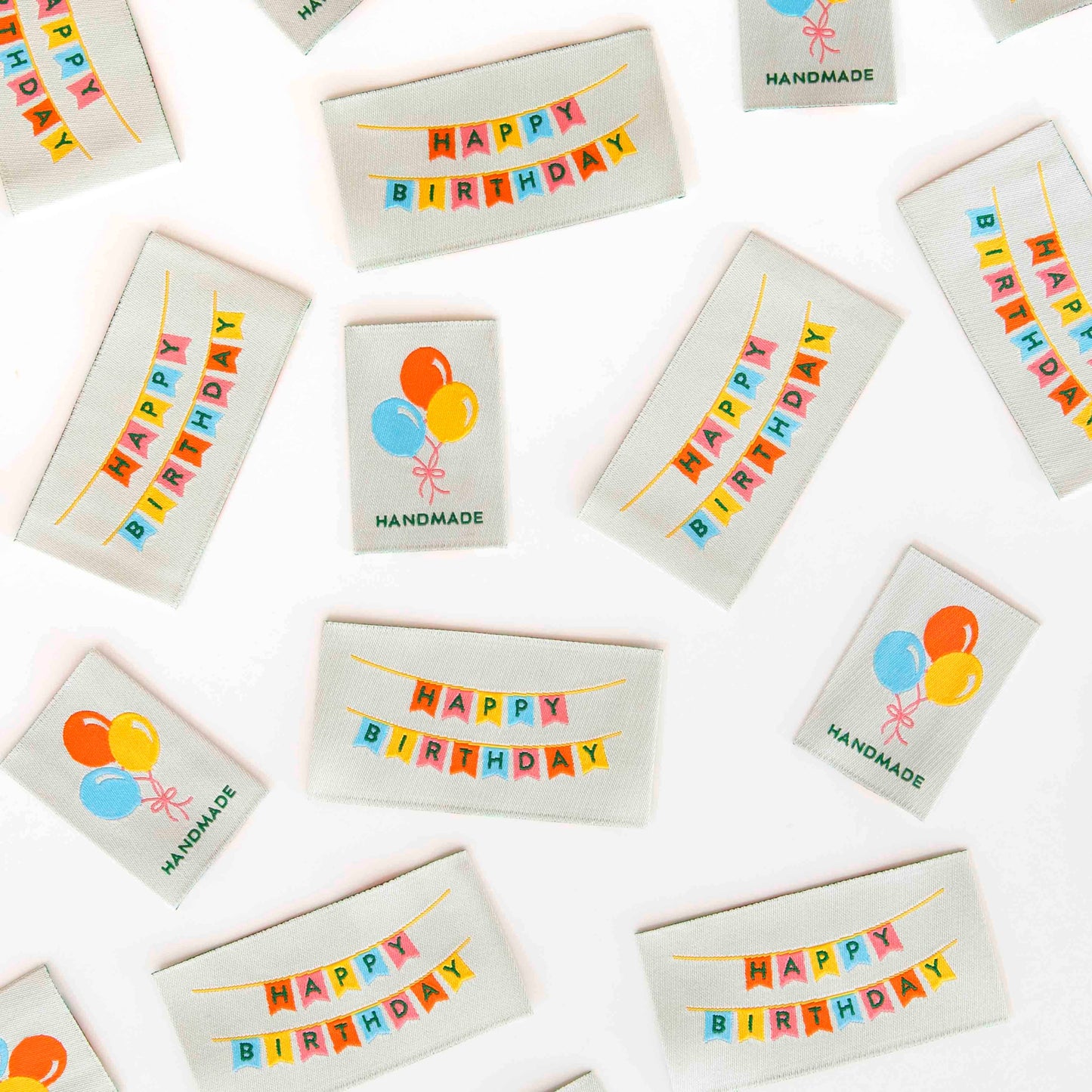 Birthday Multipack Sewing Labels - Clothing + Quilt Tags