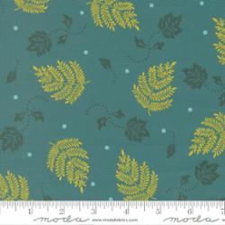 Moda Sitara Paisley Leaf Lagoon fabric by Crystal Manning