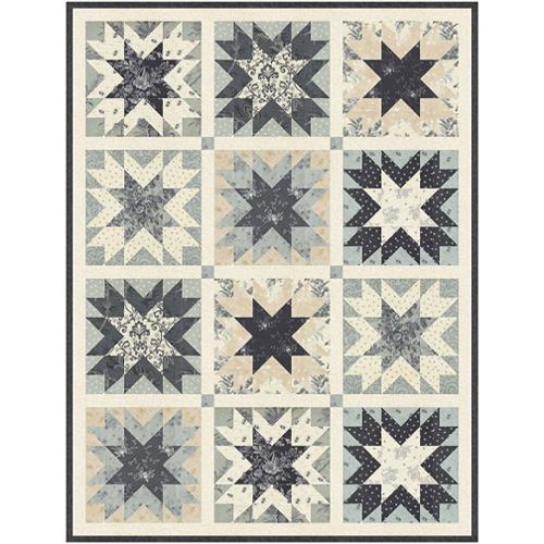 Moda | 3 Sisters | Breathtaking Blues | Quilt Kit | 62" x 82"