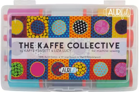The Kaffe Collective Thread by Kaffe Fassett & Liza Lucy 50wt 12 Large Spools | Aurifil
# KF50KC12