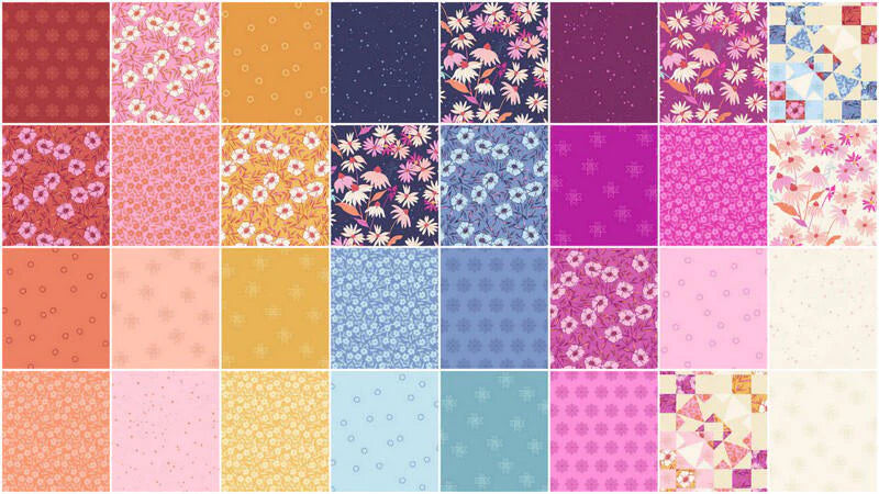 Andover | Stephanie Organes | Petals and Stitches | 2.5" Jelly Roll | 40pc