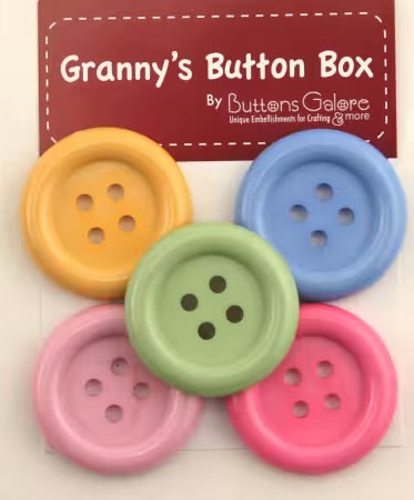 Grannys Button Box Buttons Chunky Botanical 1-5 |8in
# GBX302