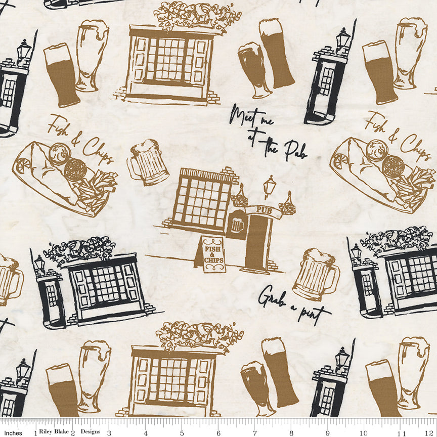 Riley Blake Designs | Batiks Around the World - London | Pale Wheat | BT23764-336 | Tara Reed