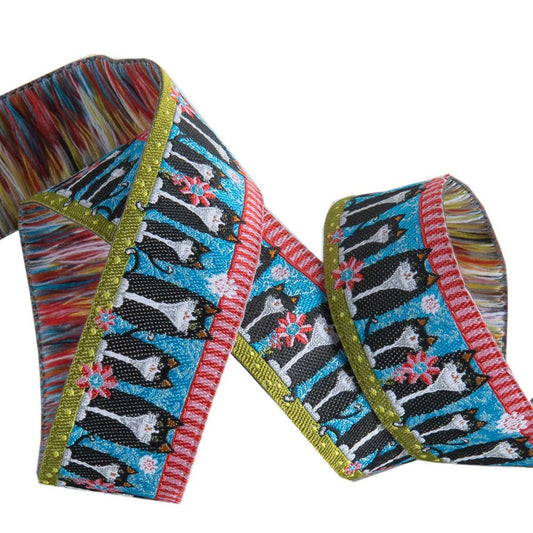 Ribbon | Black Cats on Blue