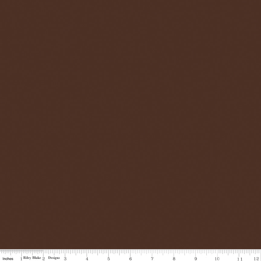 Riley Blake Designs | Confetti Cotton™ | Confetti Cottons Color Brownie, MOQ 10Yard(s) | Brown | C120-BROWNIE