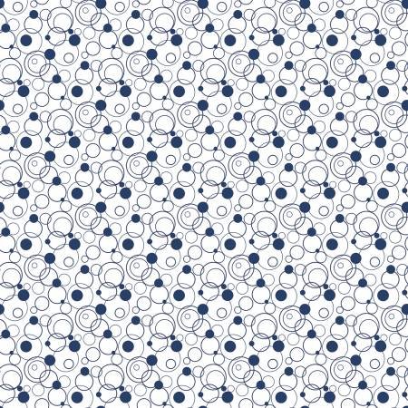 Riley Blake | Effervescence | Navy | Circles