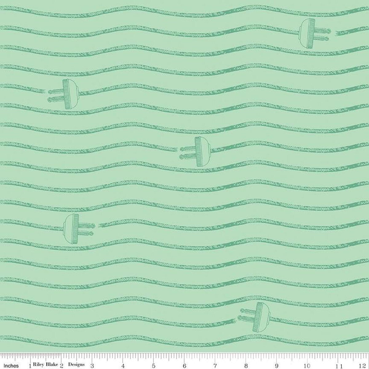 Riley Blake | Press On | Cord Stripe | Mint | J Wecker Frisch
