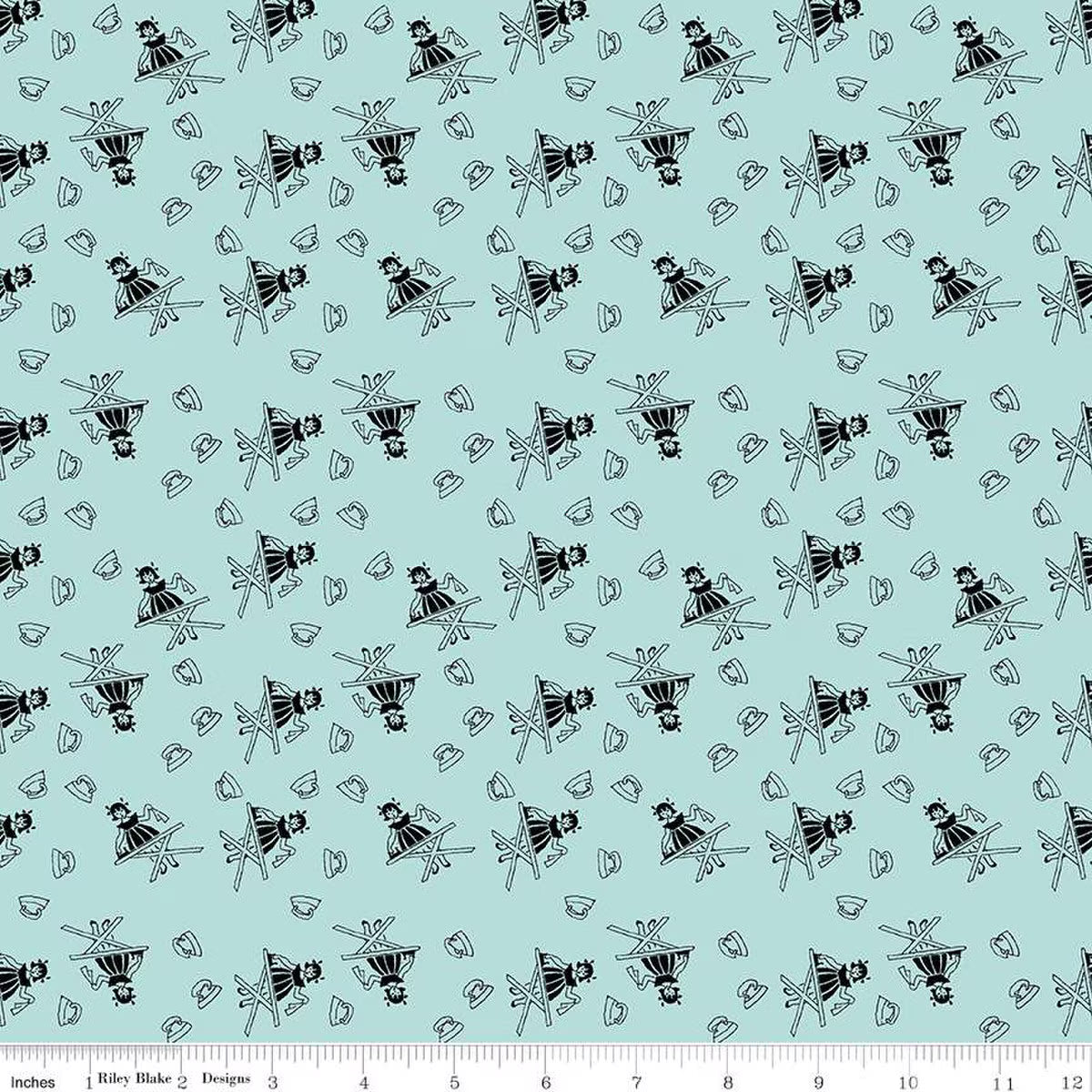 Riley Blake | Press On | Girl | Aqua | J Wecker Frisch