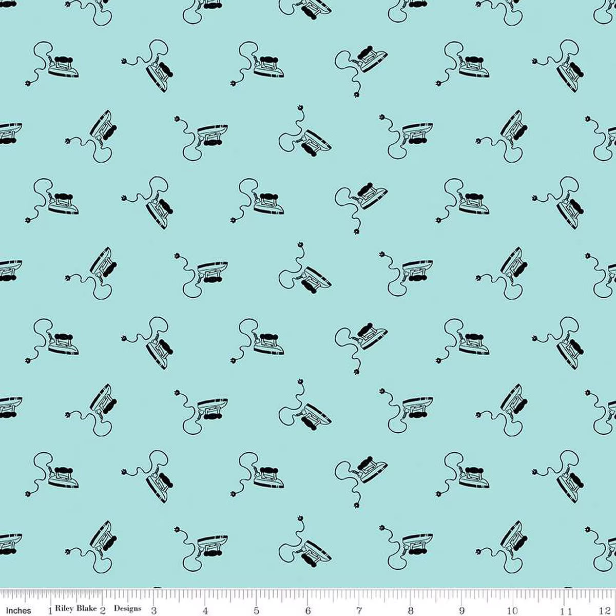 Riley Blake | Press On | Mini Irons | Aqua | J Wecker Frisch