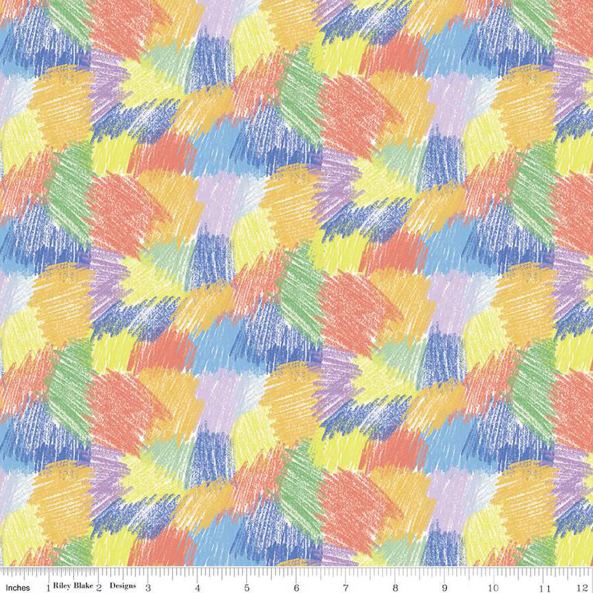Riley Blake | New Box of Crayons | Scribbles | Multi