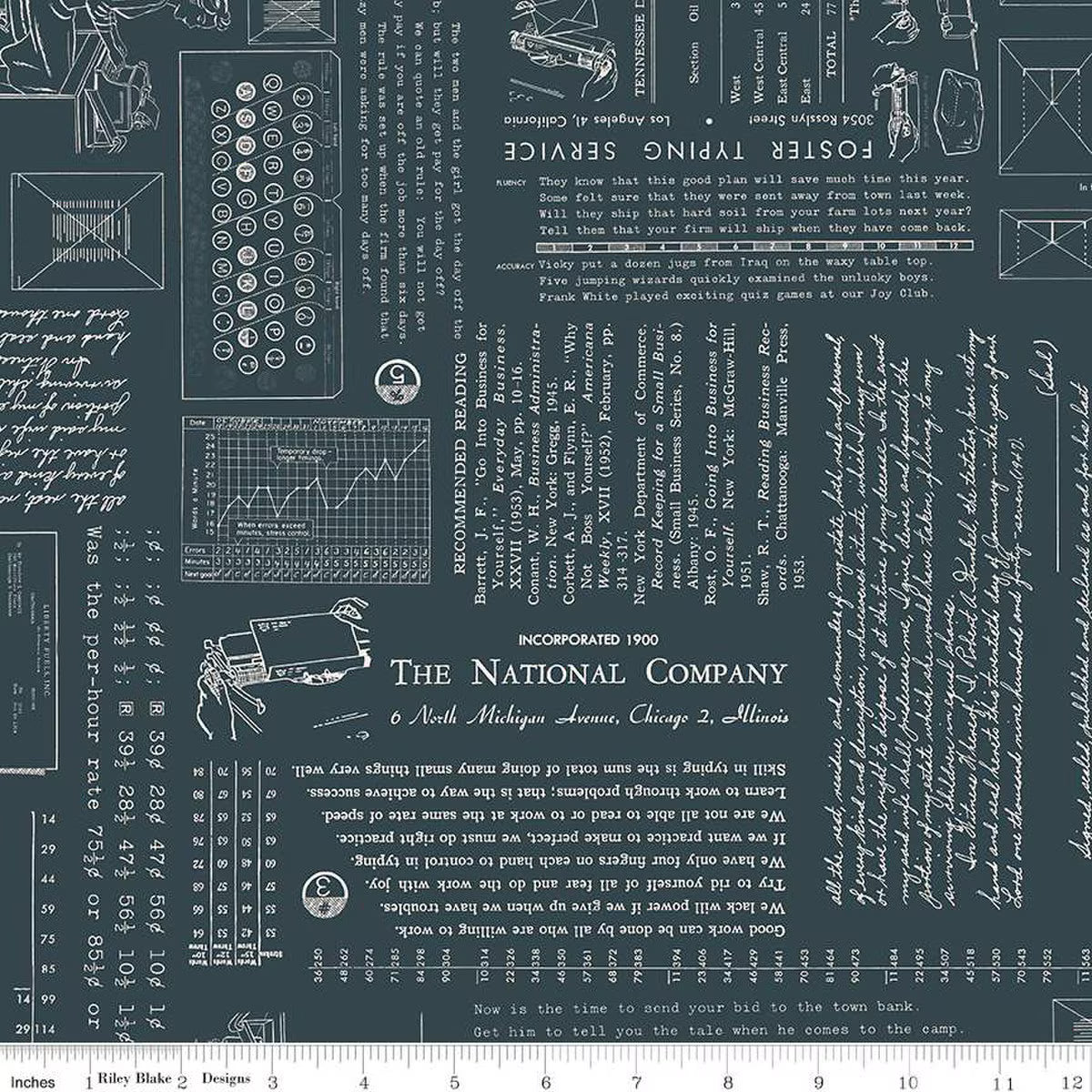 Riley Blake | TYPE/ography | Lori Holt | Blackboard