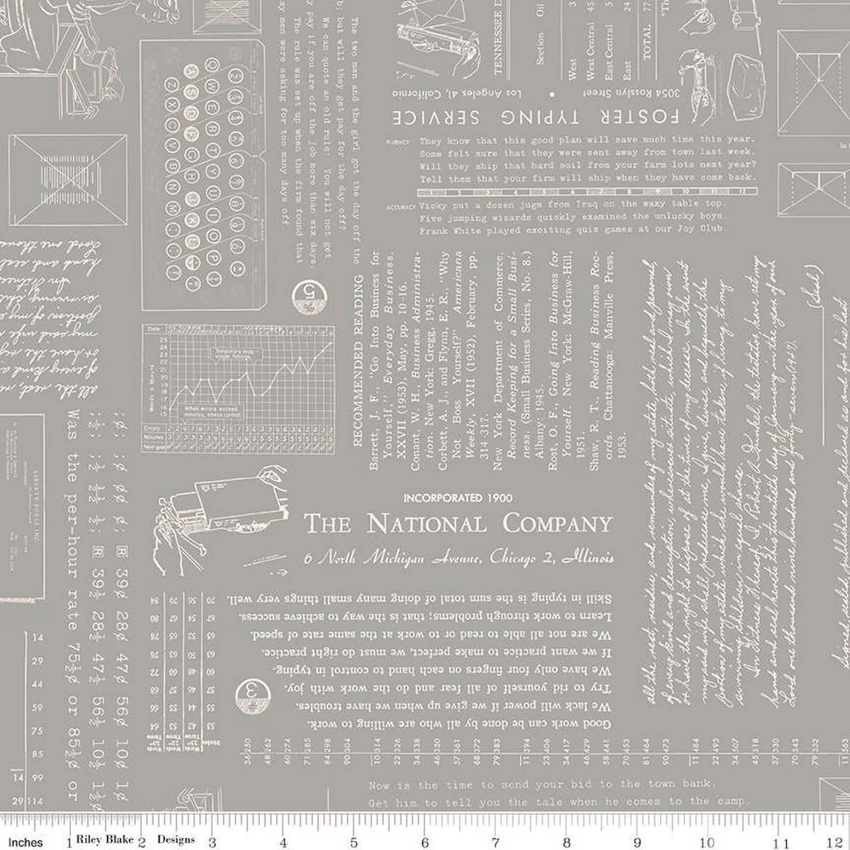 Riley Blake | TYPE/ography | Lori Holt | Cobblestone